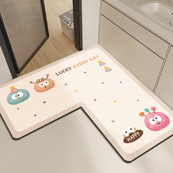 Cute Rabbit Print Bath Mat Kalsten