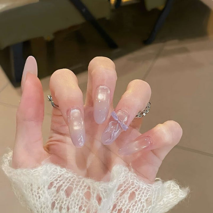 Chic Long Gel Nail Extensions Kalsten
