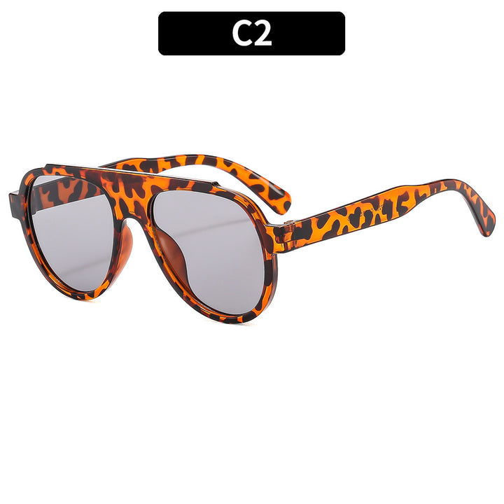 Bold Patterned Oversized Sunglasses