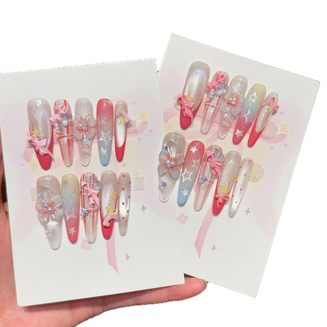 Artificial Nail Tips with Playful Design Kalsten