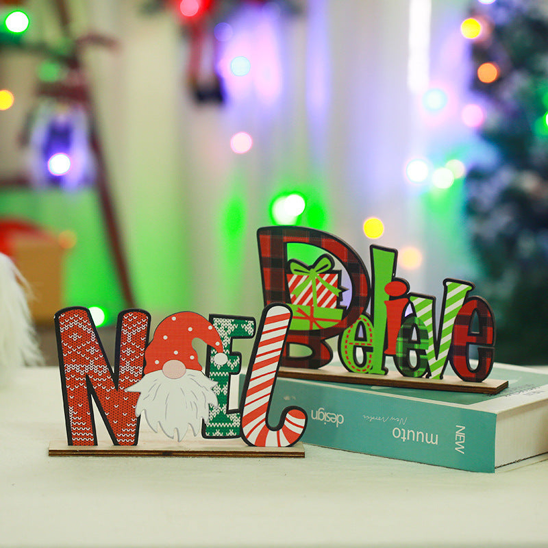 Festive wooden decoration with Christmas motif Kalsten