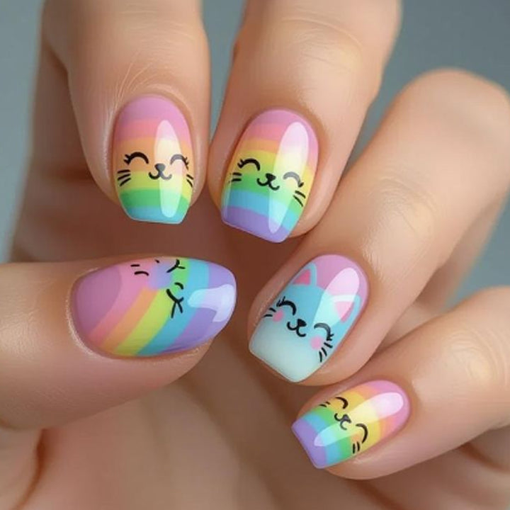 Creative Cat-Themed Nail Art Kit Kalsten