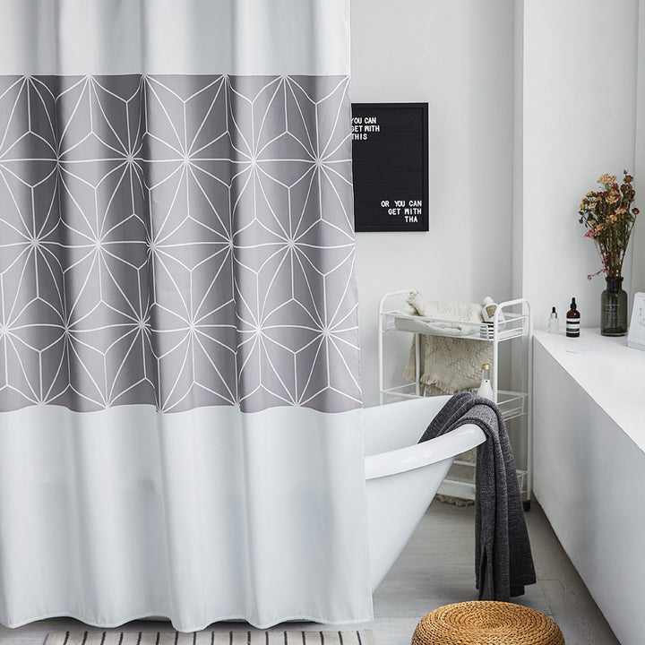 Modern Geometric Pattern Shower Curtain Kalsten