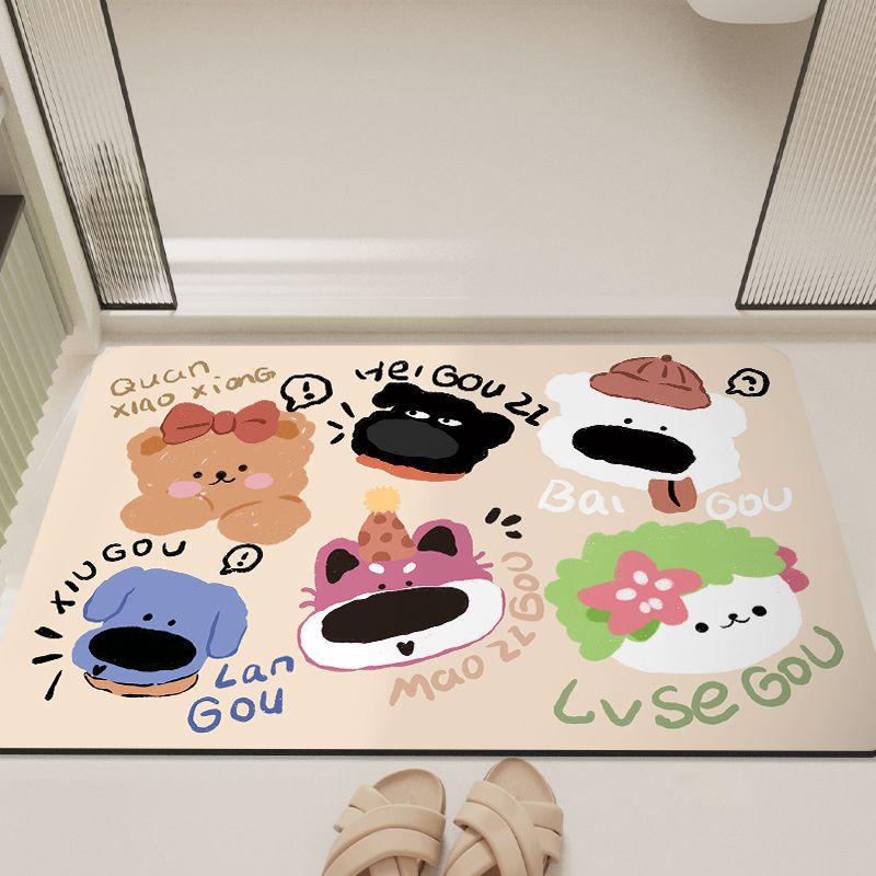 Cartoon-Inspired Bathroom Mat Kalsten