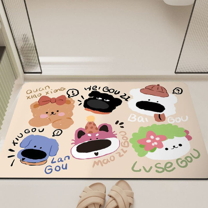 Cartoon-Inspired Bathroom Mat Kalsten
