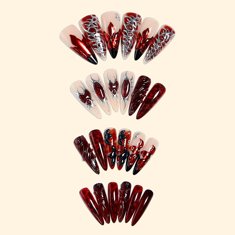 Artistic 3D Nail Tips with Elegant Designs Kalsten