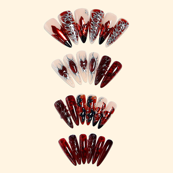 Artistic 3D Nail Tips with Elegant Designs Kalsten