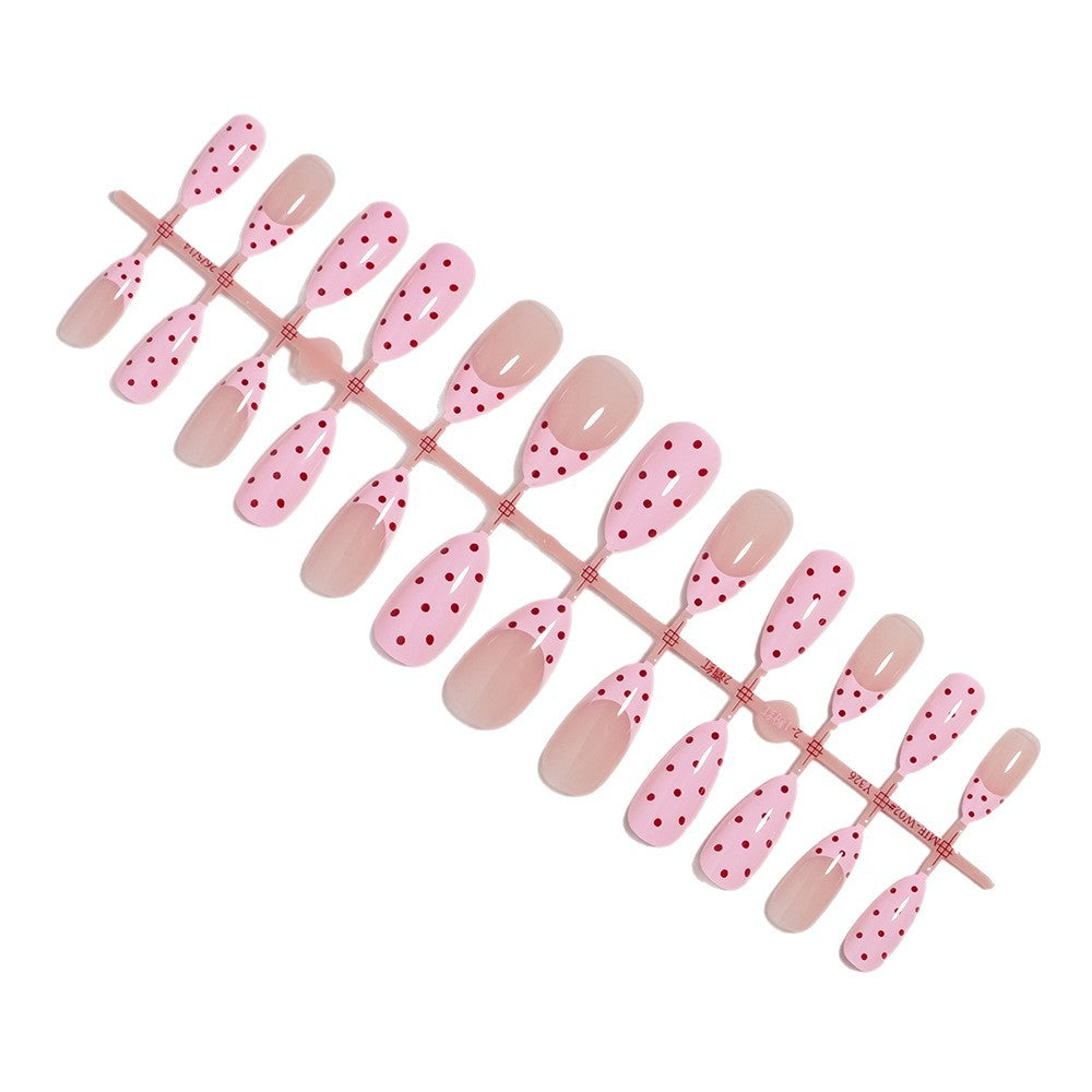 Artistic Polka Dot Press-On Nail Design Kalsten