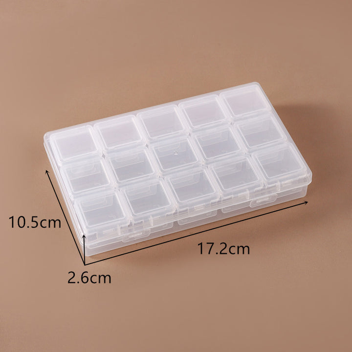 Transparent Multi-Compartment Craft Storage Box Kalsten