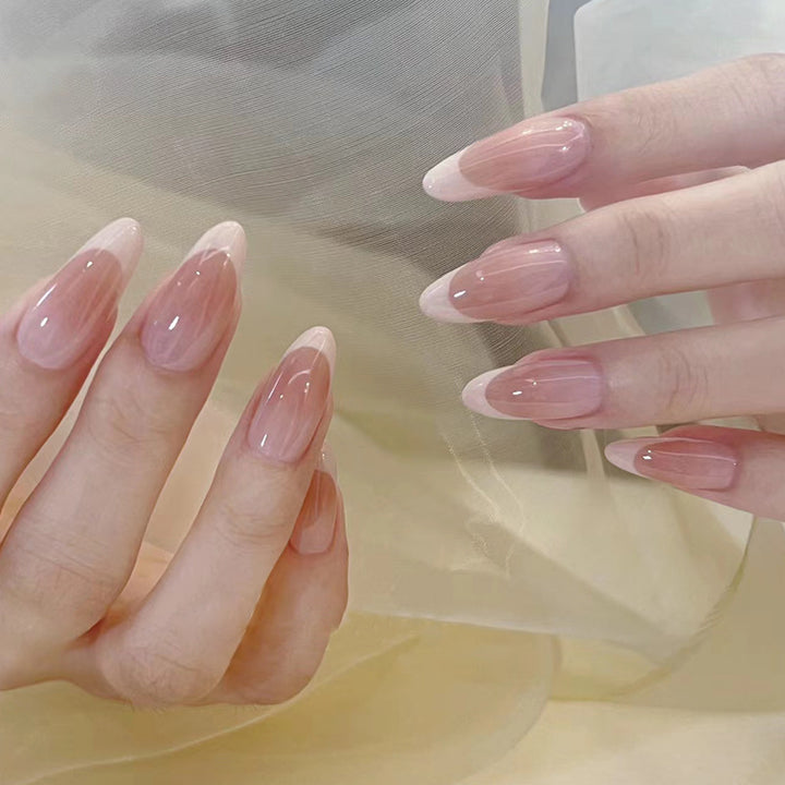 Elegant French Tip Press-On Nails Kalsten
