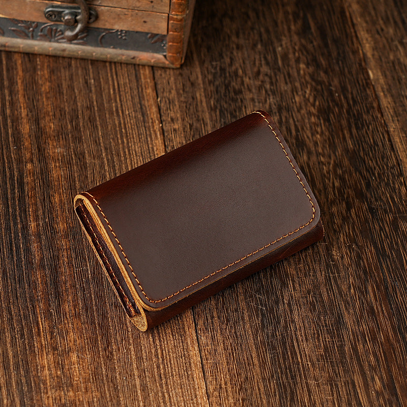 Compact Leather Wallet Organizer