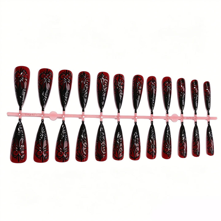 Gothic Stiletto Press-On Nail Art Kalsten