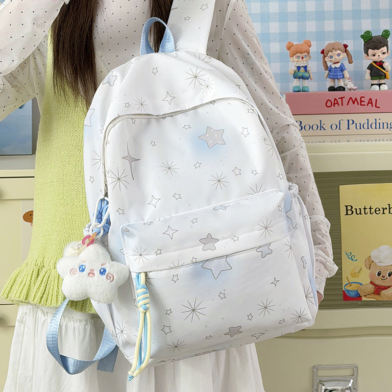 Starry Print Backpack Kalsten