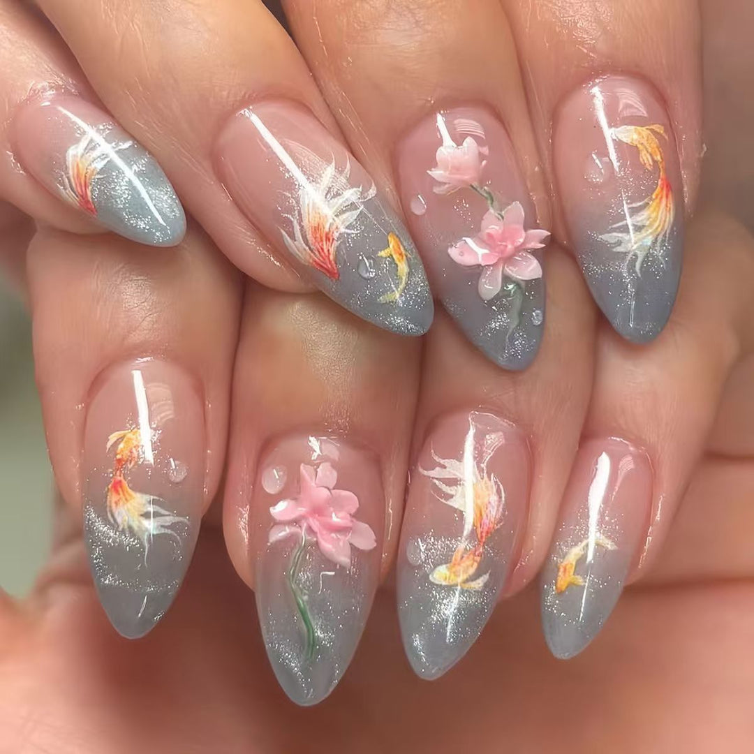 Elegant Gel Nail Art Extensions Kalsten