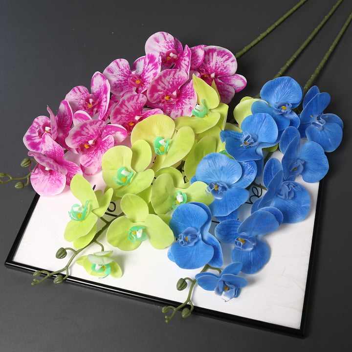 Faux Orchid Flower Stem for Home Decor Display