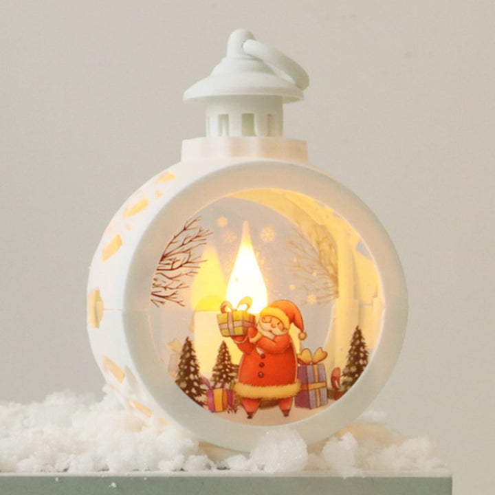 Decorative Christmas lantern with LED lighting