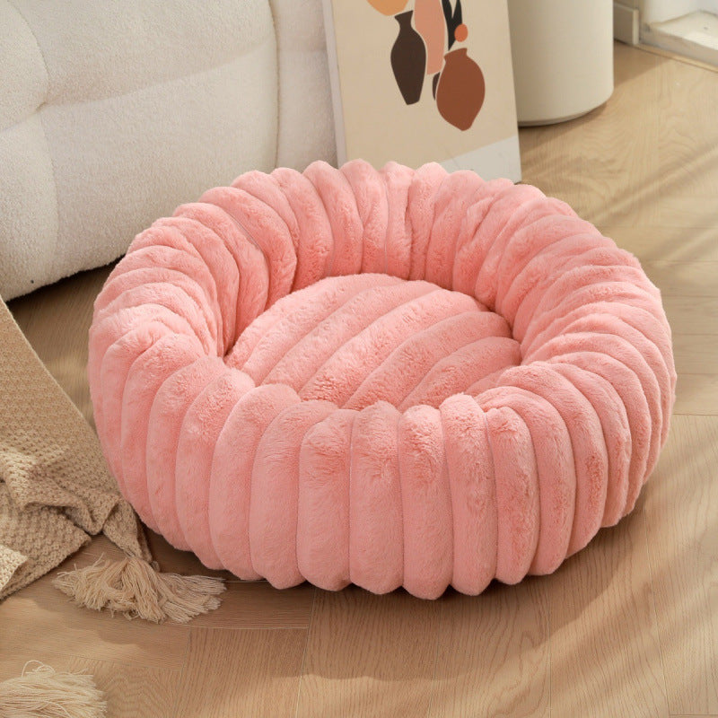 Women Round Cuddle Bed with High Edges Kalsten