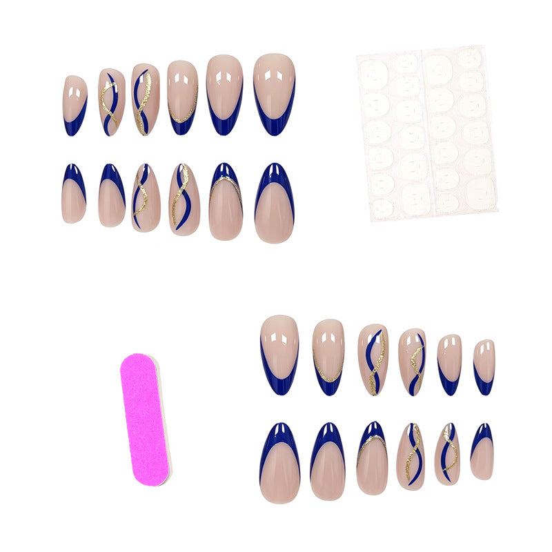 Artistic French Tip Nail Enhancements Kalsten