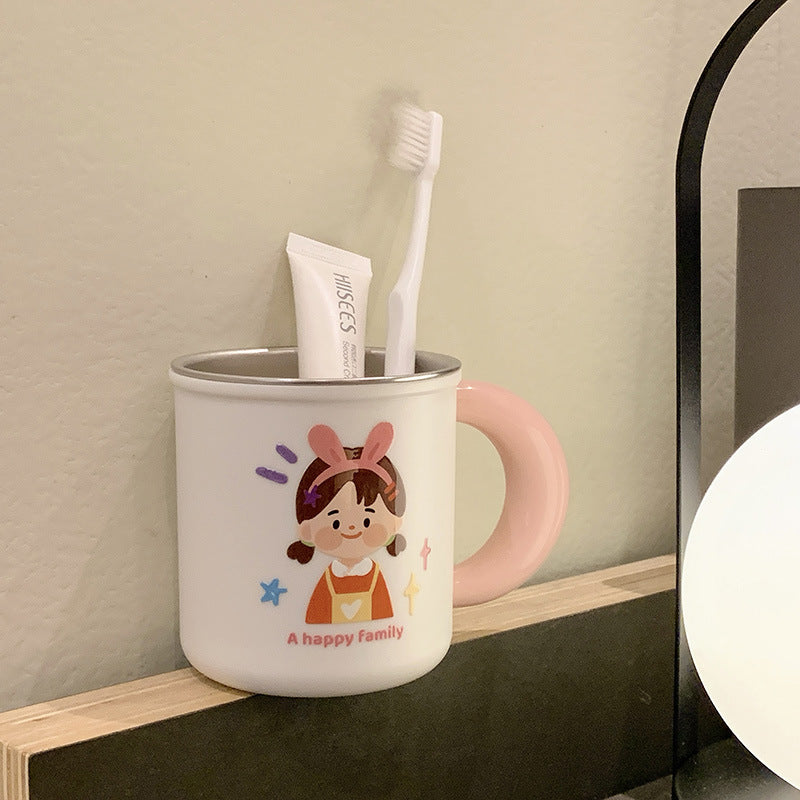 Ceramic mug with cheerful family design Kalsten