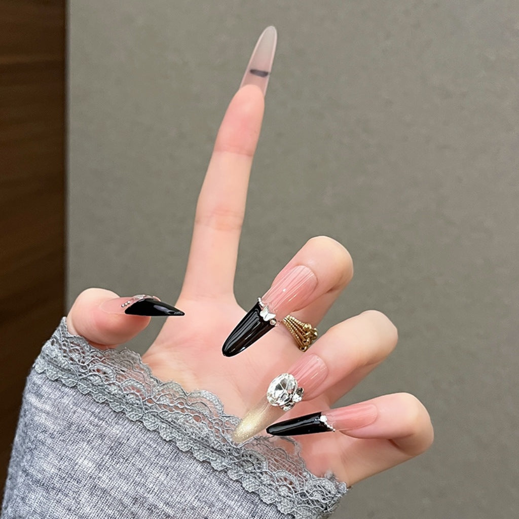 Premium Rhinestone-Embellished Press-On Nail Extensions Kalsten