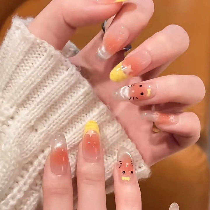 Glittery 3D Press-On Nail Set Kalsten