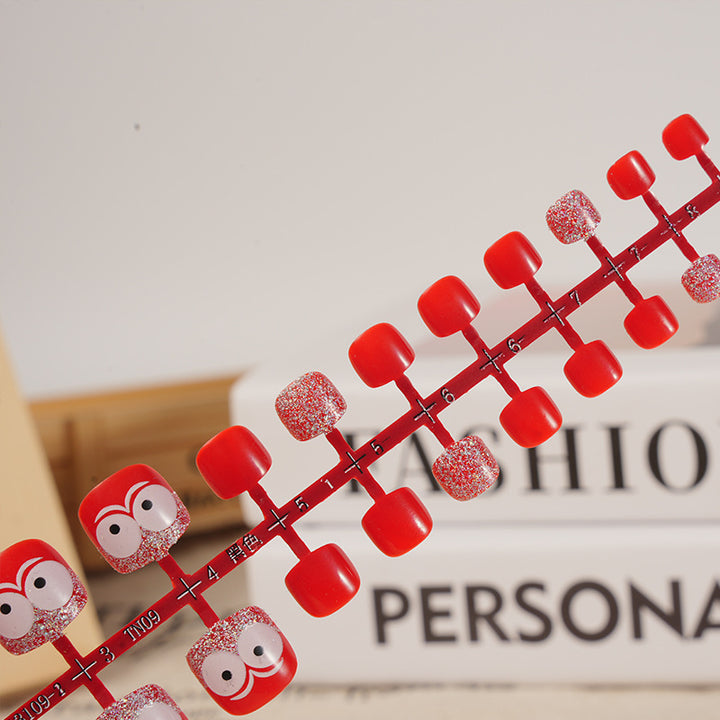 Whimsical Character-Themed Press-On Toenails Kalsten
