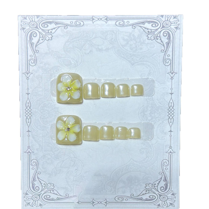 Floral-Themed Decorative Press-On Nail Set Kalsten