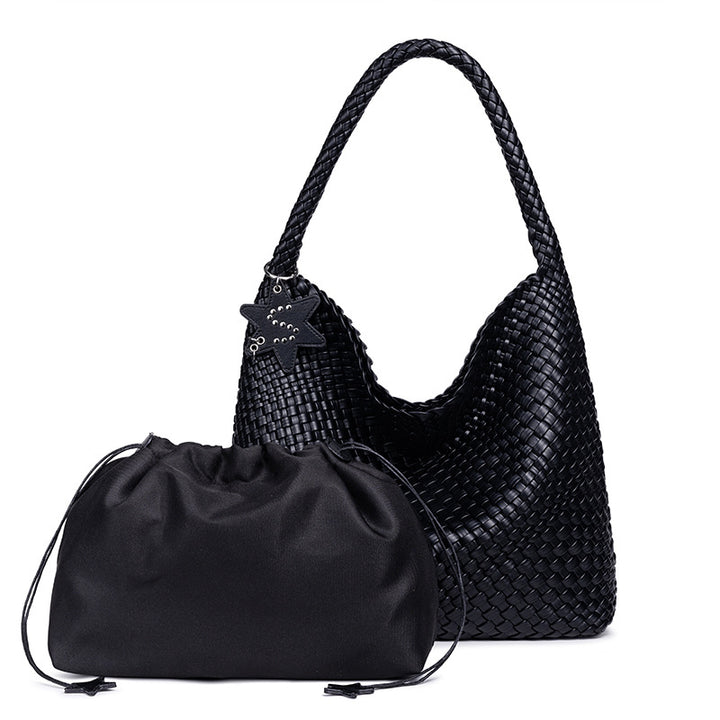 Braided Vegan Leather Hobo Handbag Kalsten