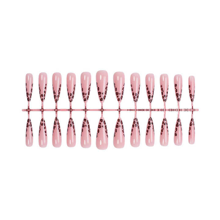 Premium Artistic Leopard Print Press-On Nails Kalsten