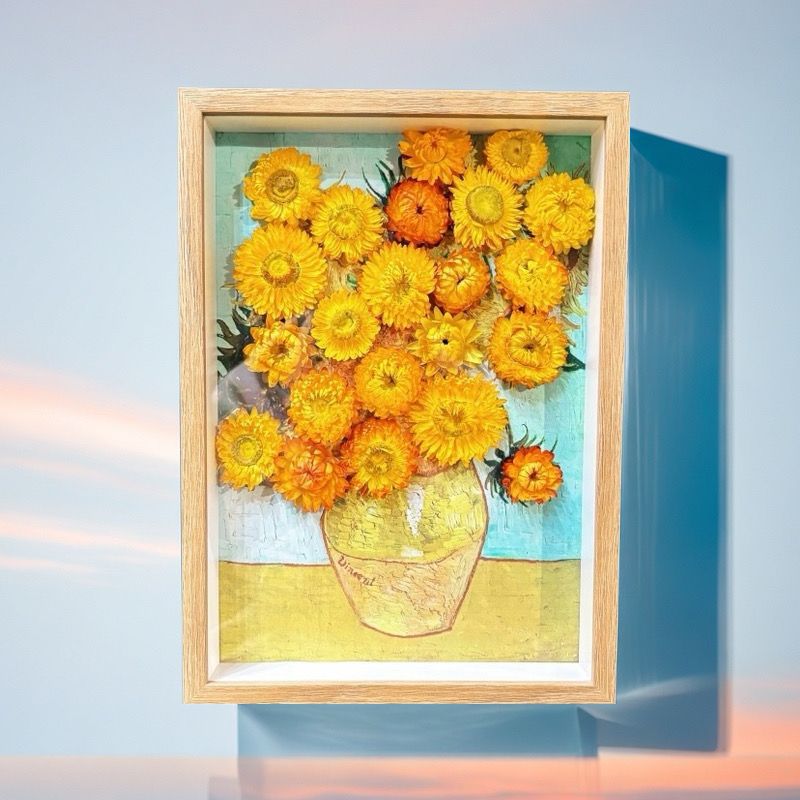 Decorative Floral Art Display for Stylish Interiors