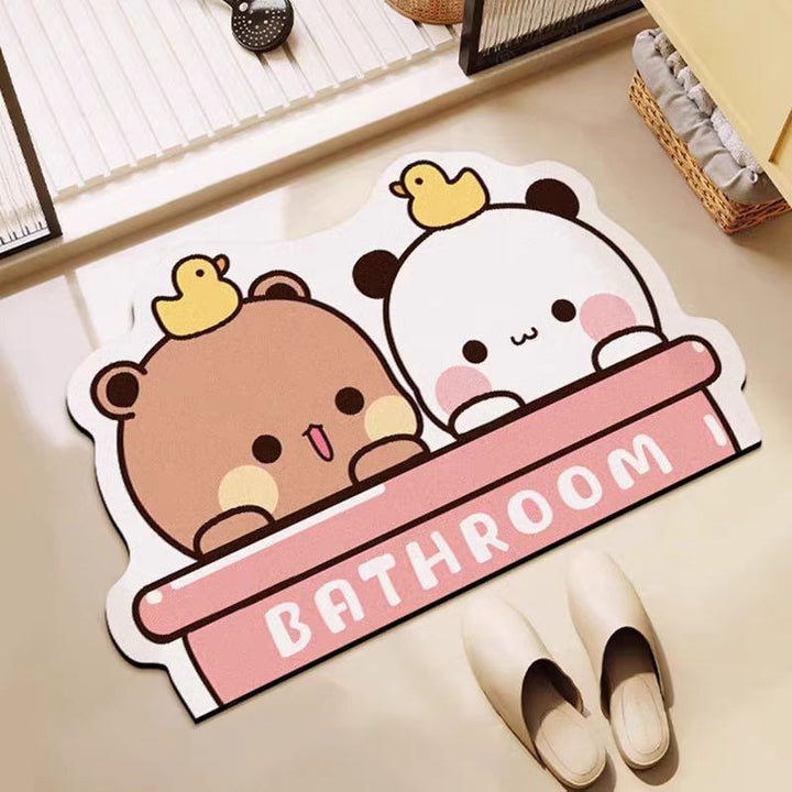 Cartoon Character Absorbent Floor Mat