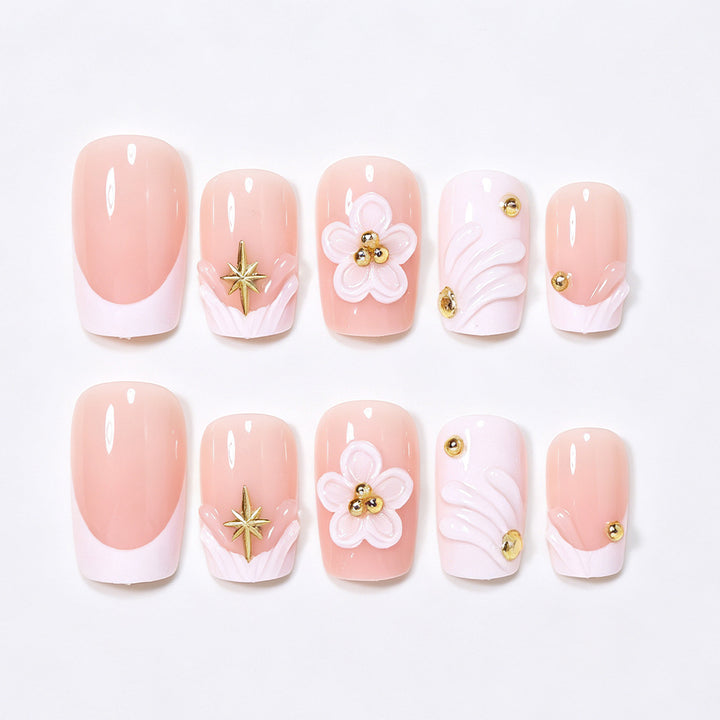Floral-Themed 3D Nail Art Set Kalsten