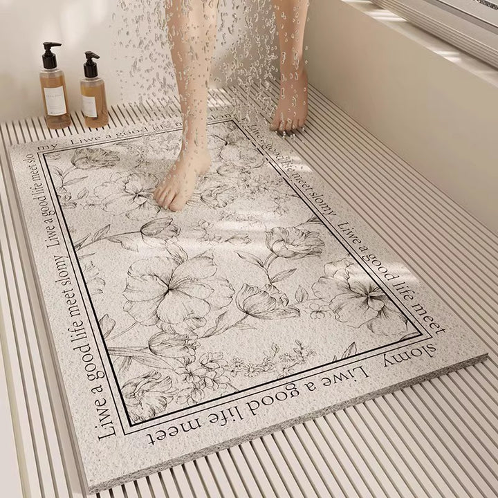 Slip-Resistant Geometric Bath Mat Kalsten