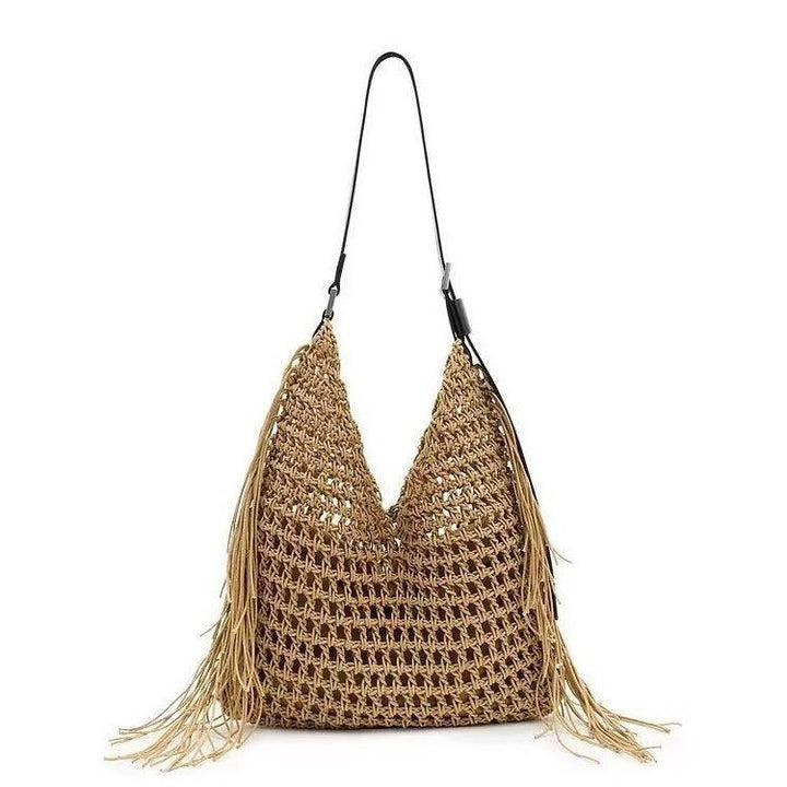 Macrame Hobo Bag with Fringes and Robust Design Kalsten