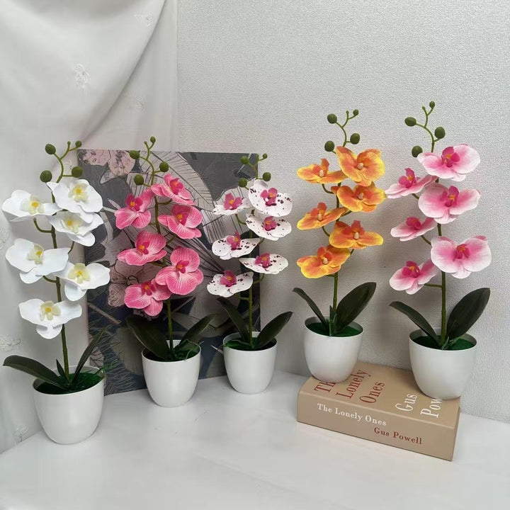 Premium Faux Orchid Plant Arrangement