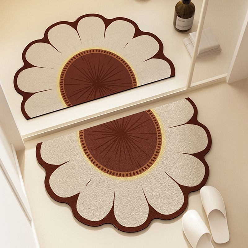 Sunflower-Shaped Bath Mat