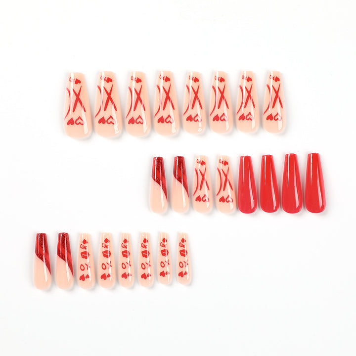 Artful Nail Extensions in Romantic Design Kalsten