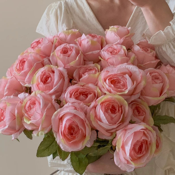 Lifelike Silk Rose Bouquet