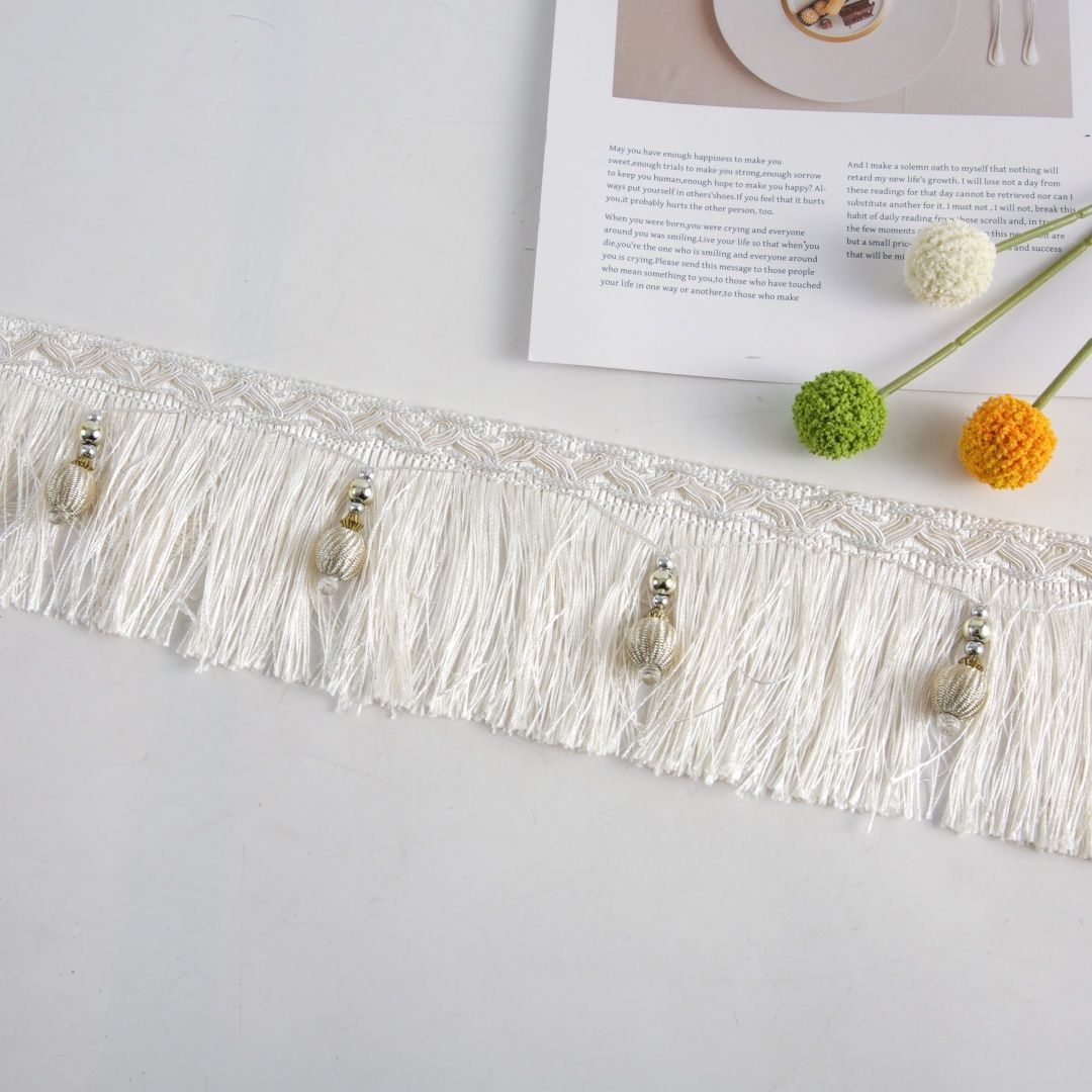 Luxury Fringe Braid with Bead Trim Kalsten