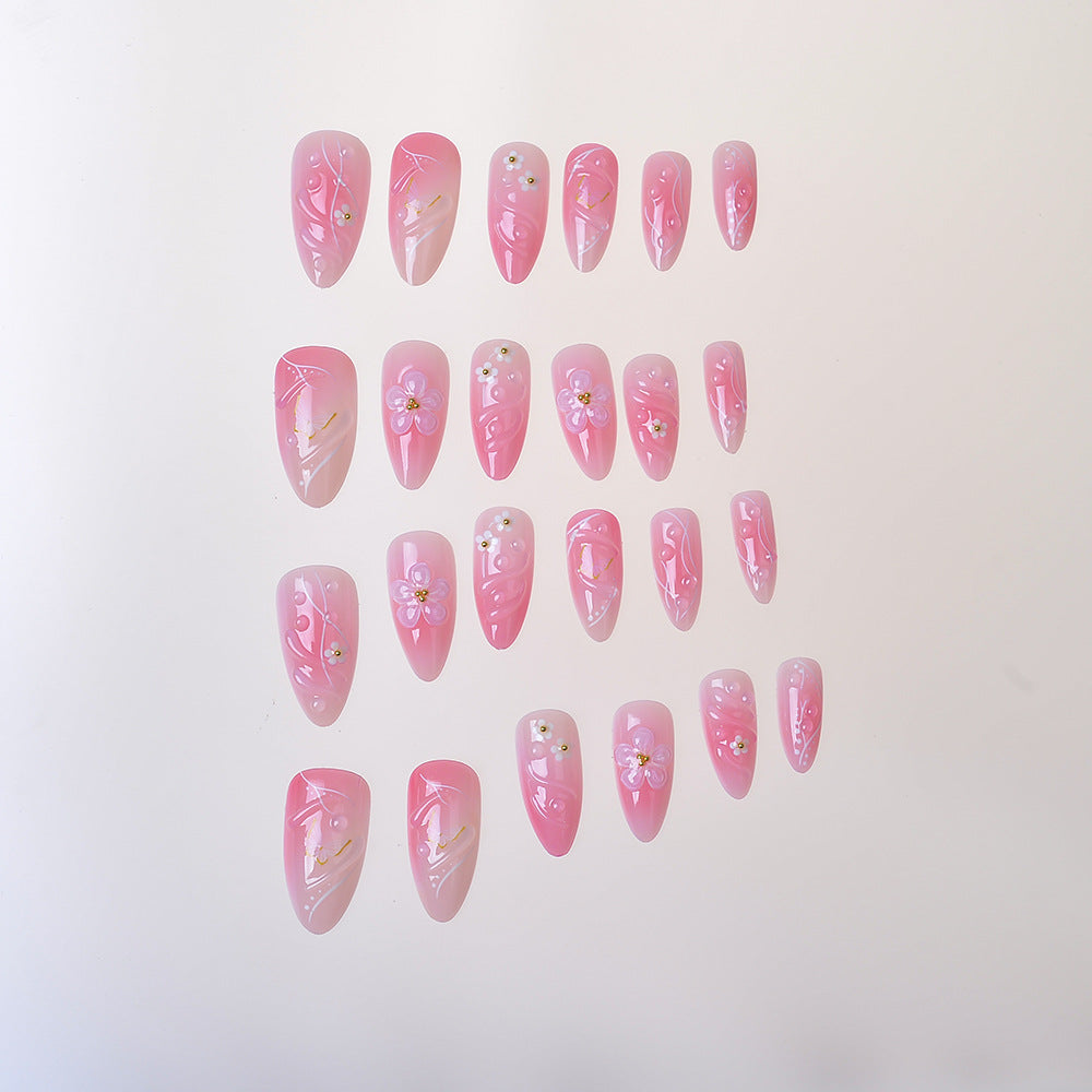 Floral-Embellished Press-On Nail Kit Kalsten