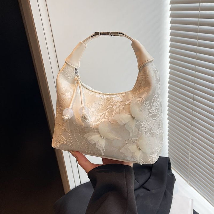 Floral Embellished Hobo Bag Kalsten