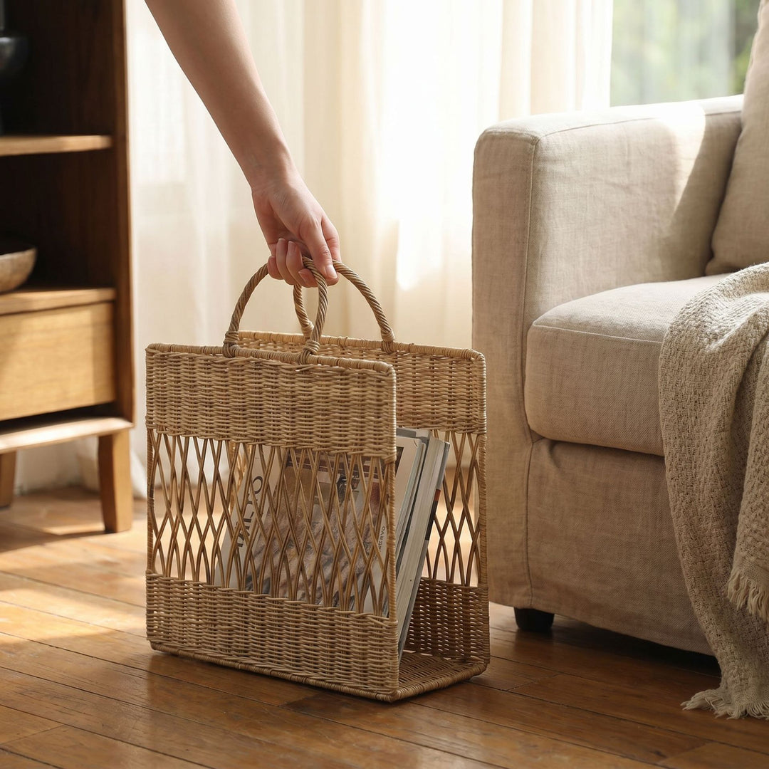 Artful Macrame Magazine Holder Kalsten