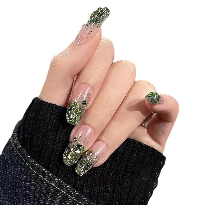 Glittering artificial nails in modern design Kalsten