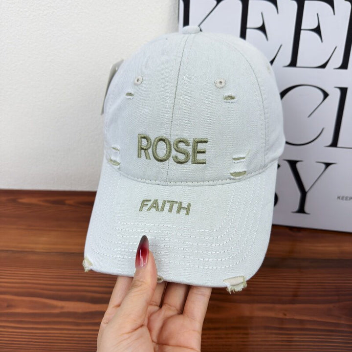 Women's Distressed Graphic Adjustable Cap Kalsten