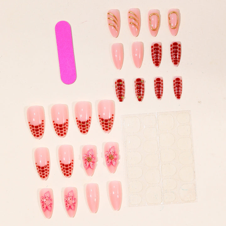 Glamorous Floral Nail Art Set Kalsten