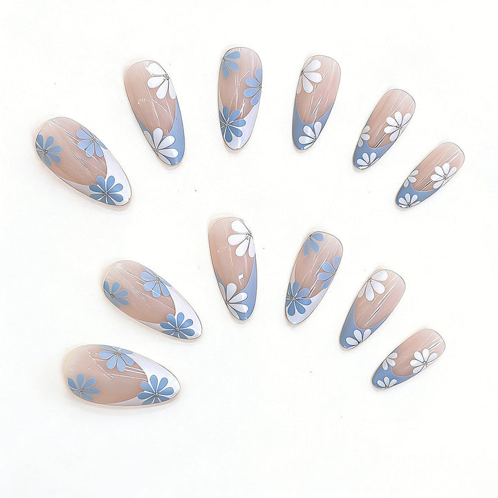 Floral Design Press-On Nail Set Kalsten