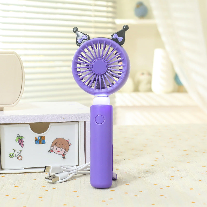 Ladies Mini Hand Fan with Integrated LED Lighting Kalsten