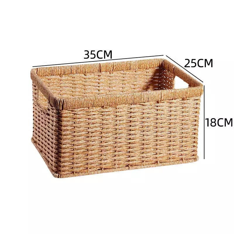 Handwoven Rectangular Storage Basket Kalsten