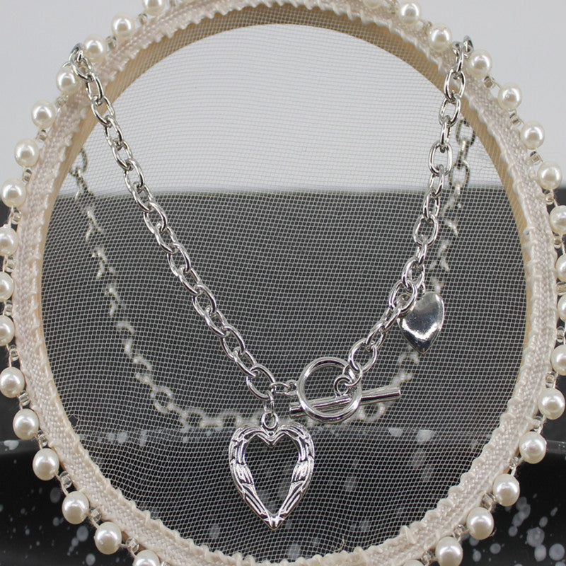 Stylish Heart-Linked Chain Necklace Kalsten
