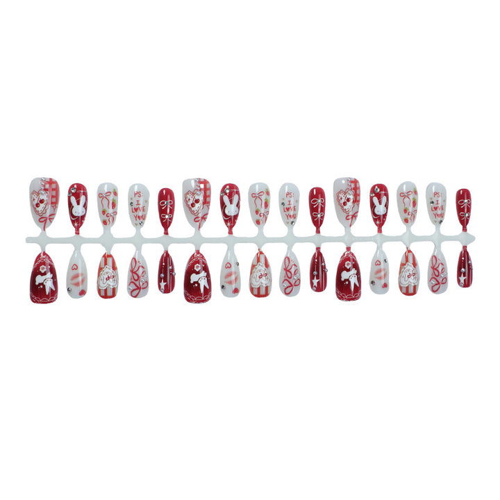 Creative Nail Art Set with Romantic Heart and Animal Designs Kalsten